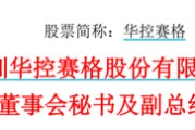 周易占卜华控赛格董事长、董秘、副总经理三高管同日辞职
