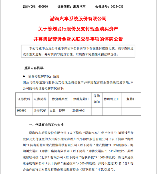 A股重大资产重组，停(🎊)牌！